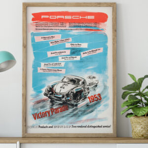 1954 Porsche Victory Poster