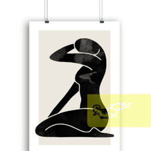 Abstract Art Poster Woman