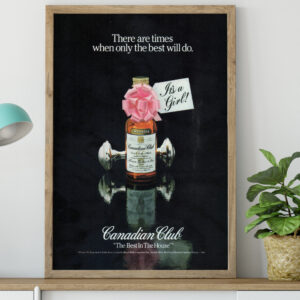 Advertising Poster Canadian Club 1982
