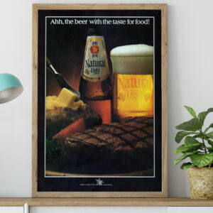 Advertising Poster Natural Light 1982