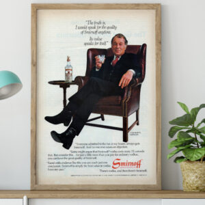 Advertising Poster Smirnoff 1982