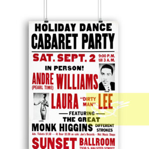 Andre Williams Laura Lee Concert Poster