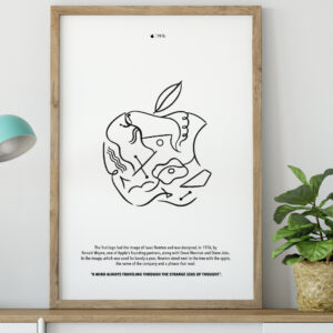 1976 Apple Logo Poster