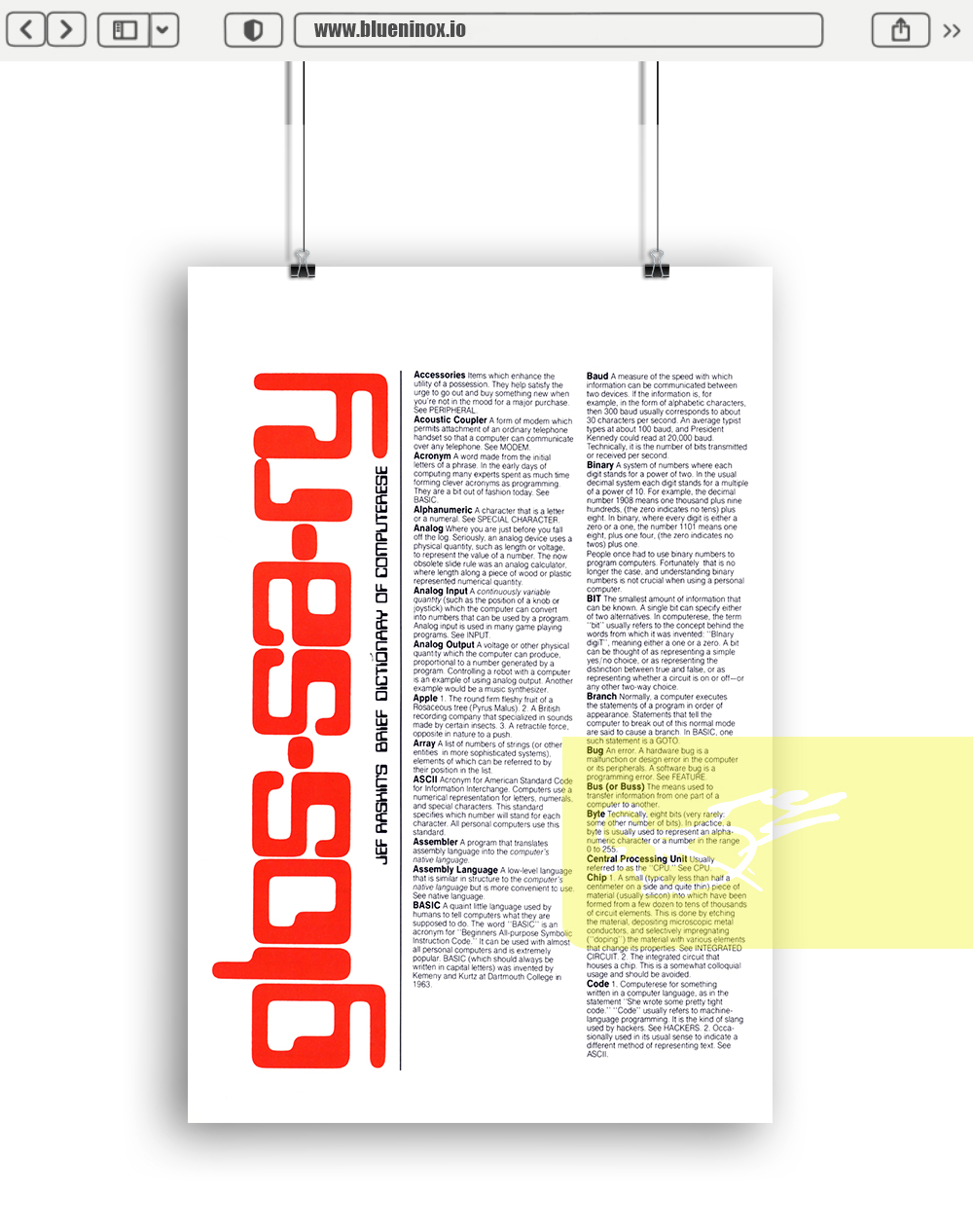 Apple Glossary