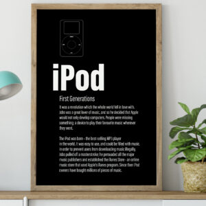 Apple iPod 1 Generations Poster