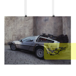 Car DeLorean time machine car Back to the Future