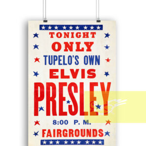Elvis Presley 1957 Concert Poster