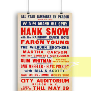 Elvis Presley Concert Poster 1955