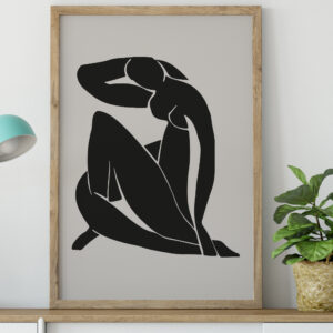 Female Nude In Black