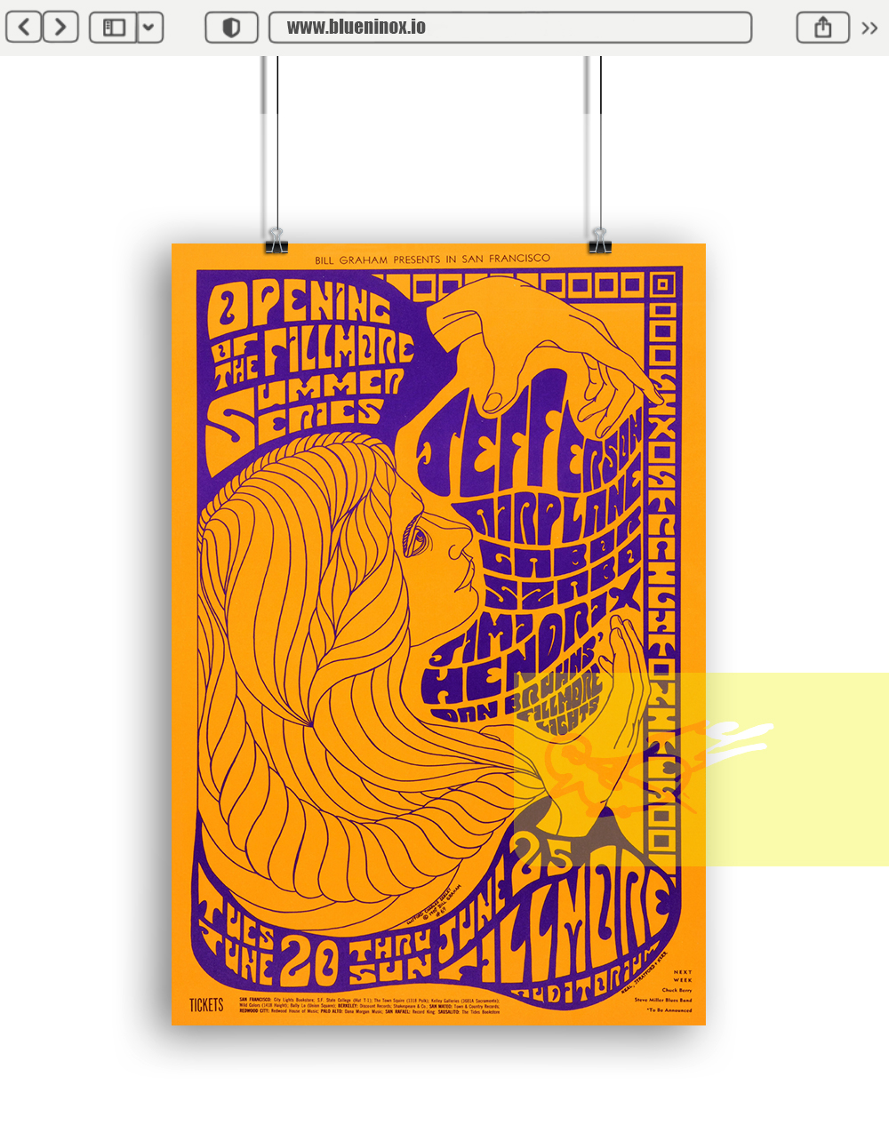 Fillmore Jimi Hendrix Jefferson Airplane 1967