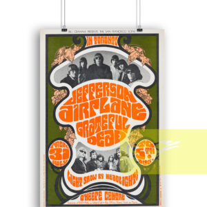 Grateful Dead Jefferson Airplane Concert Poster 1967