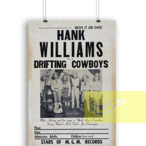 Hank Williams Concert Poster 1949