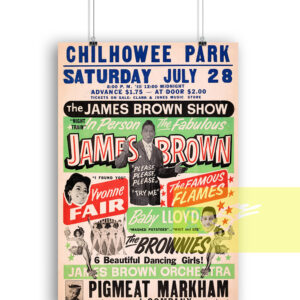 James Brown 1962 Concert Poster