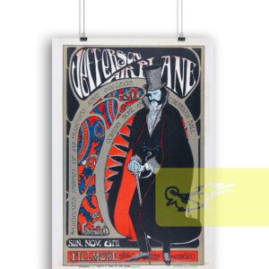Jefferson Airplane 1966 Fillmore Concert Poster