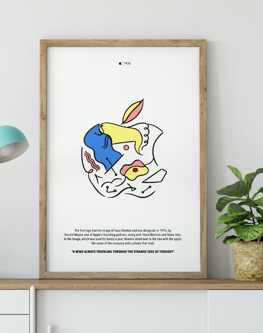 Logo Apple 1976 Poster