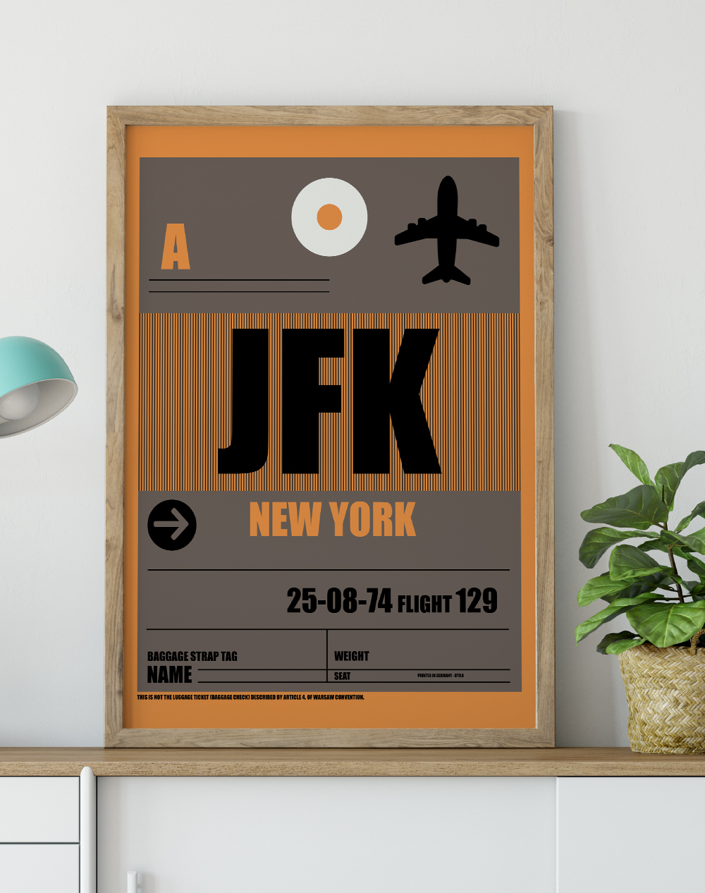 Luggage Tags New York Poster