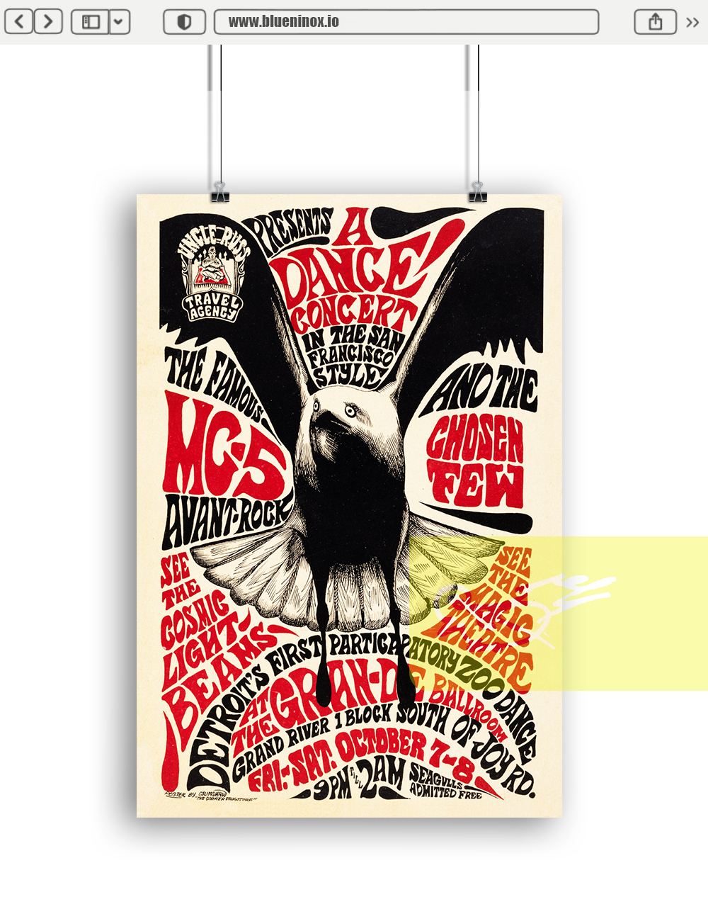 MC5 1966 Concert Poster
