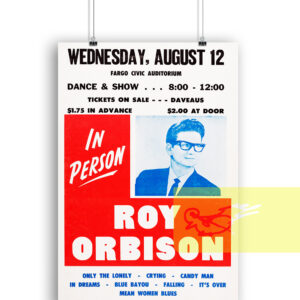Roy Orbison Concert Poster 1964