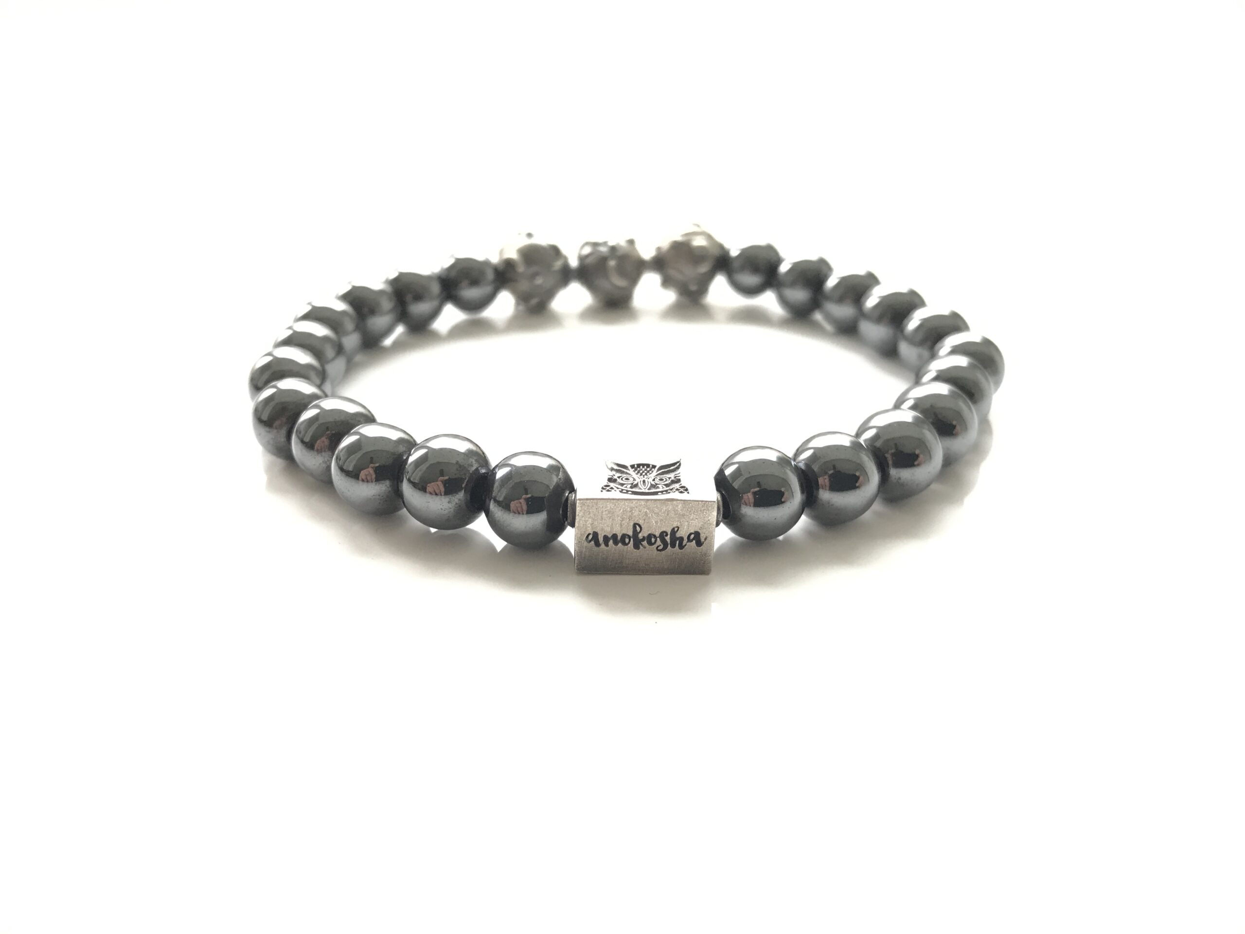 Silver Hematite Bracelet