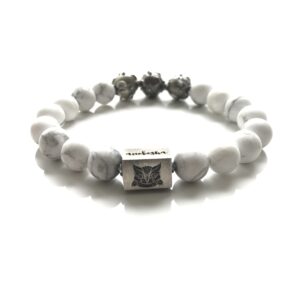 Silver Howlite Bracelet