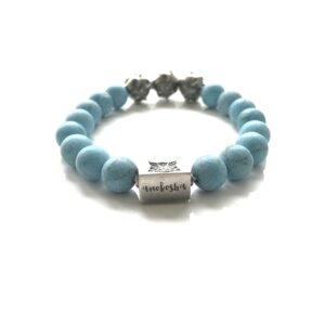 Silver Magnesite Bracelet