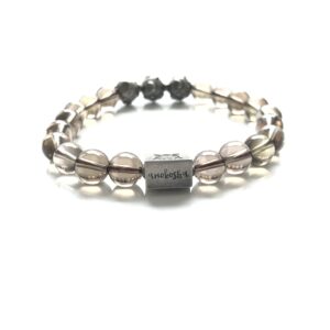 Silver Quartz Brown Bracelet