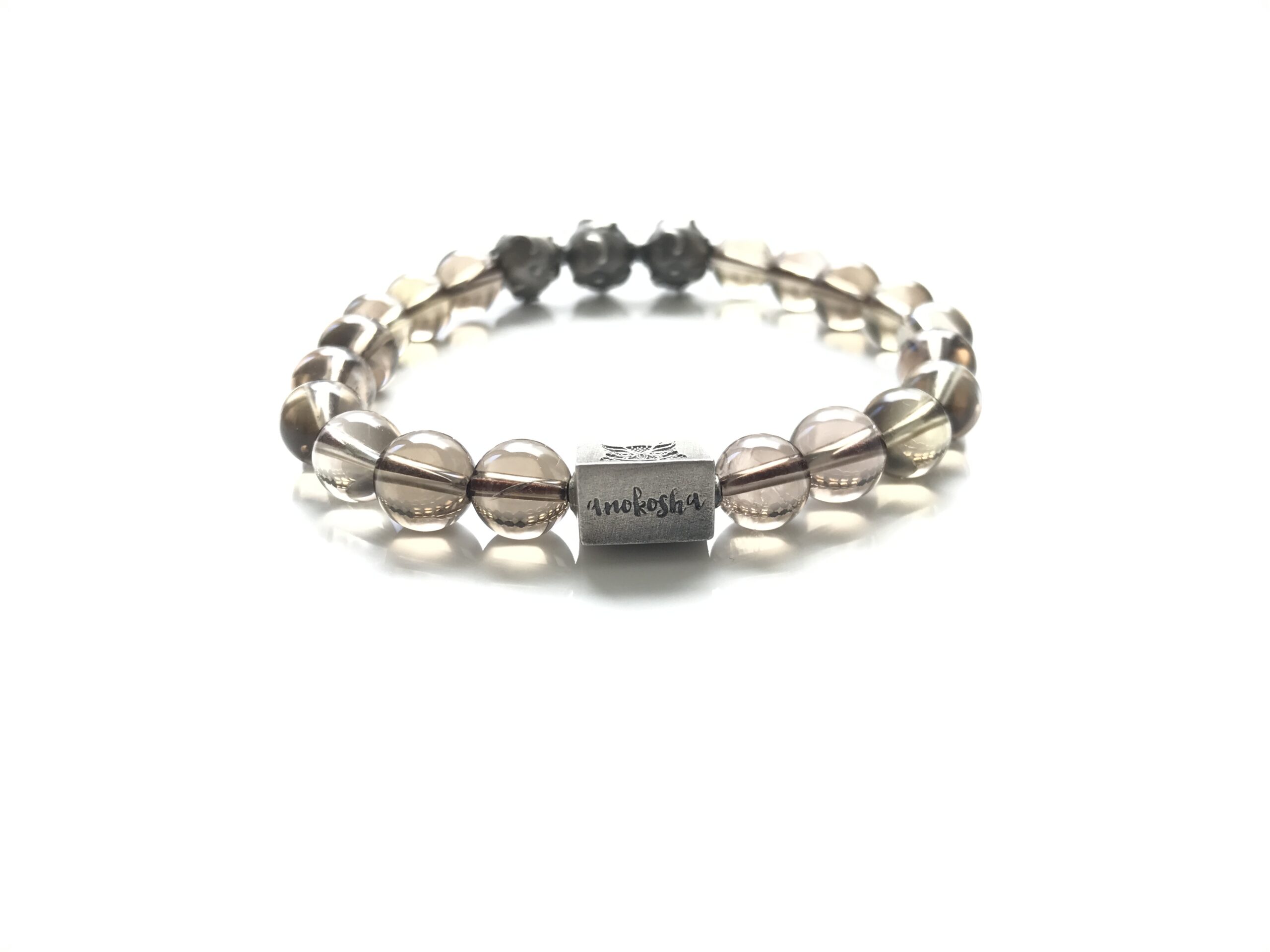 Silver Quartz Brown Bracelet