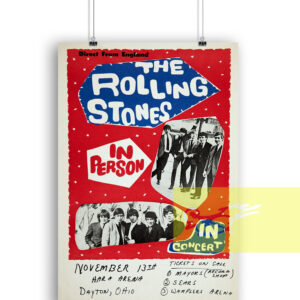 The Rolling Stones 1964 Concert Poster