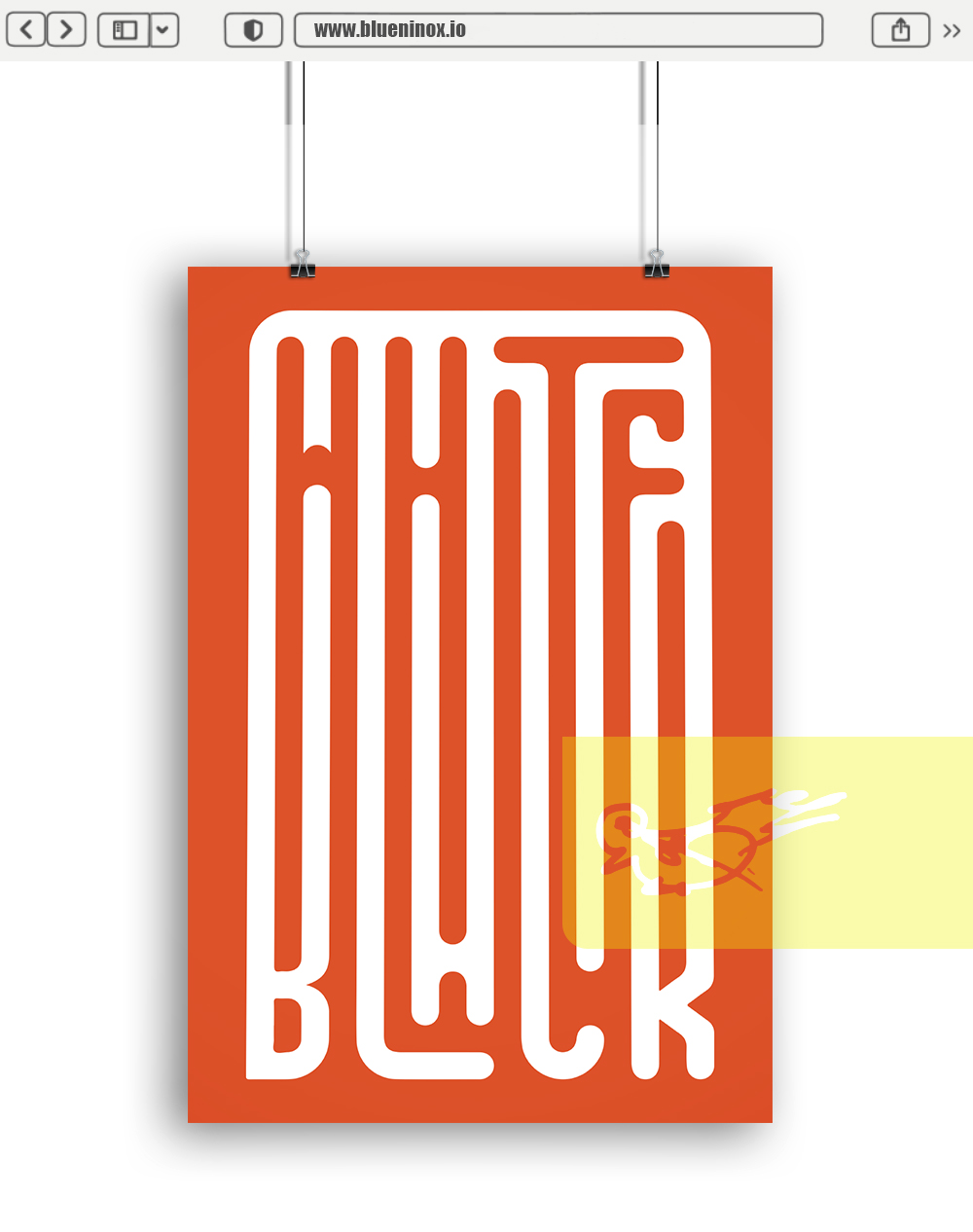 Black & White Typography Poster