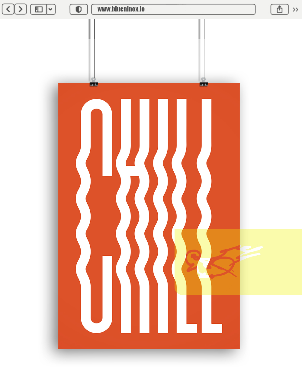 Chill Typography Poster