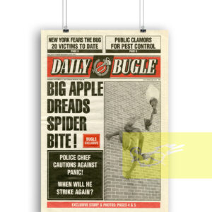 Daily Bugle BIG APPLE DREADS SPIDER BITE Newspaper