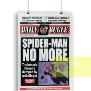 Daily Bugle Newspaper Spider Man No More