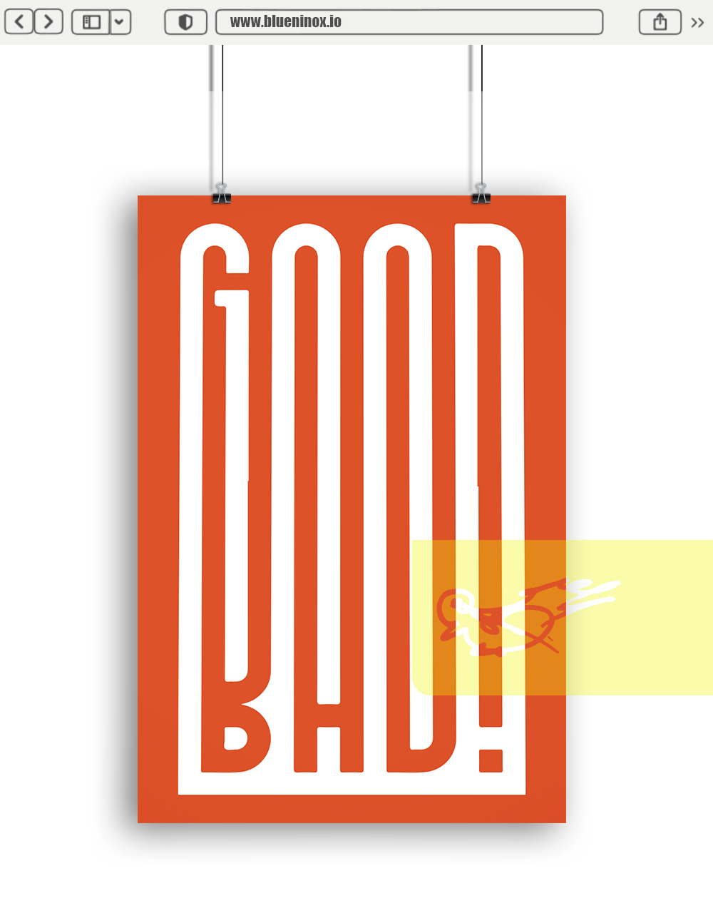 Good & Bad Typography Poster