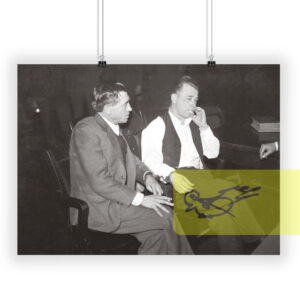 John Dillinger smoking a cigarette