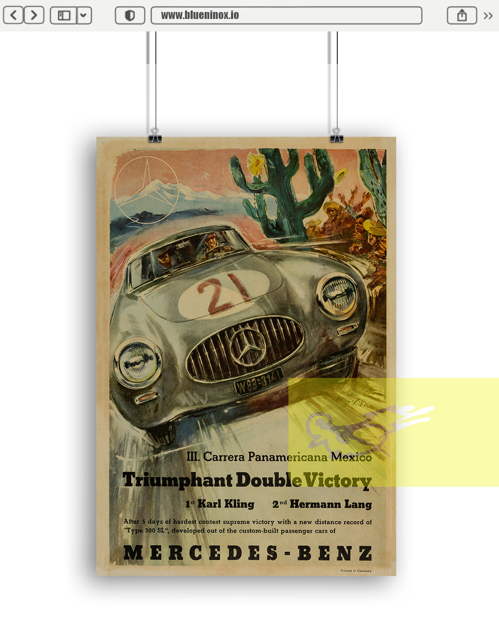 Mercedes Benz 1952 III Carrera Panamericana Mexico Featuring A 300SL