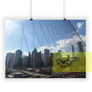 New York view from Brooklyn Bridge