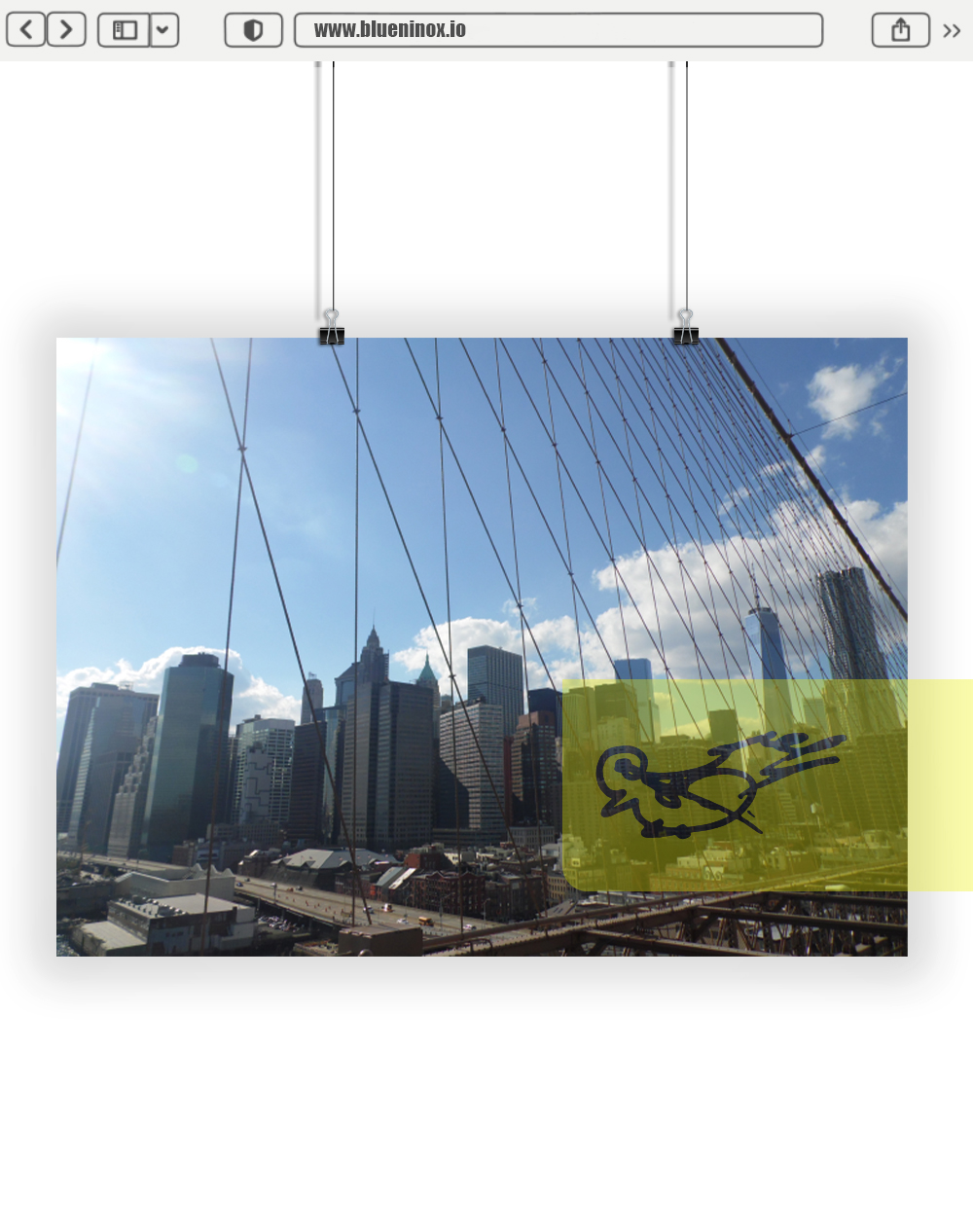 New York view from Brooklyn Bridge