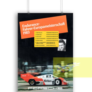 Porsche Endurance Fahrer Europameisterschaft 1983 Poster