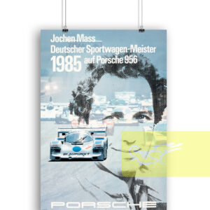 Porsche Jochen Mass Deutscher Sportwagen Meister 1985 Porsche 956