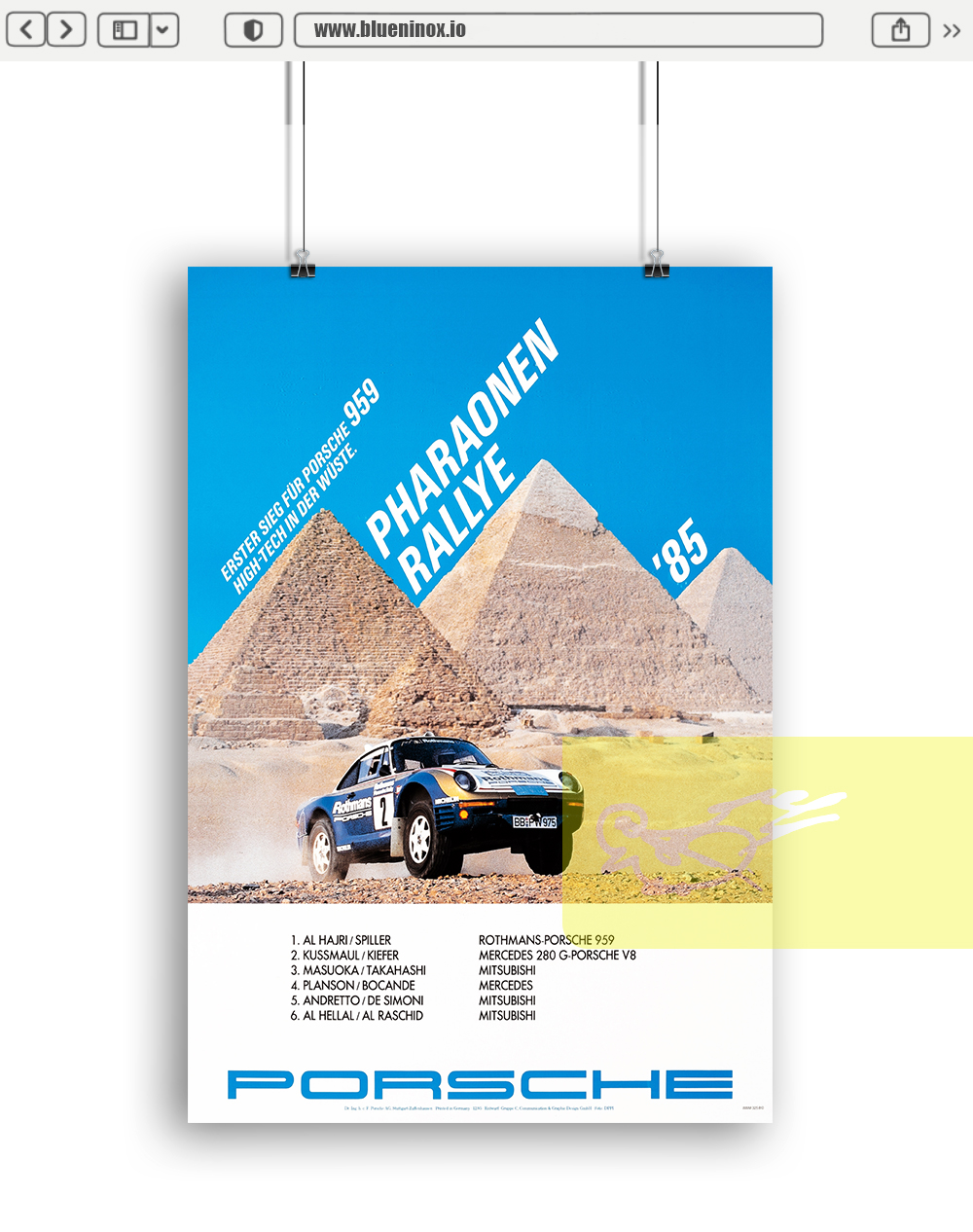 Porsche Pharaonen Rallye 1985