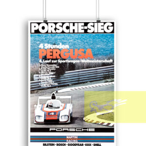 Porsche Sieg 4 Stunden Pergusa 1976 Poster