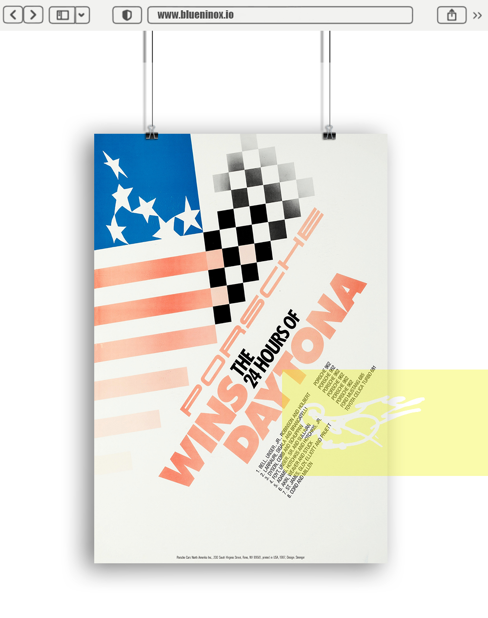 Porsche Wins the 24 Hours of Daytona 1987