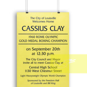1960 Cassius Clay Muhammad Ali Homecoming Poster