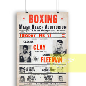 1961 Cassius Clay Muhammad Ali vs Donnie Fleeman
