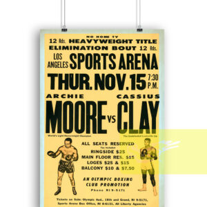 1962 Cassius Clay Muhammad Ali vs Archie Moore