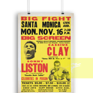 1964 Cassius Clay Muhammad Ali vs Sonny Liston