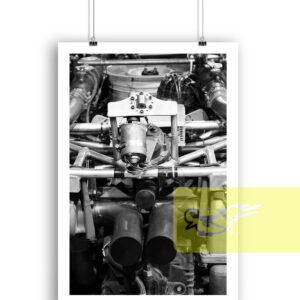 Racing rear side Porsche