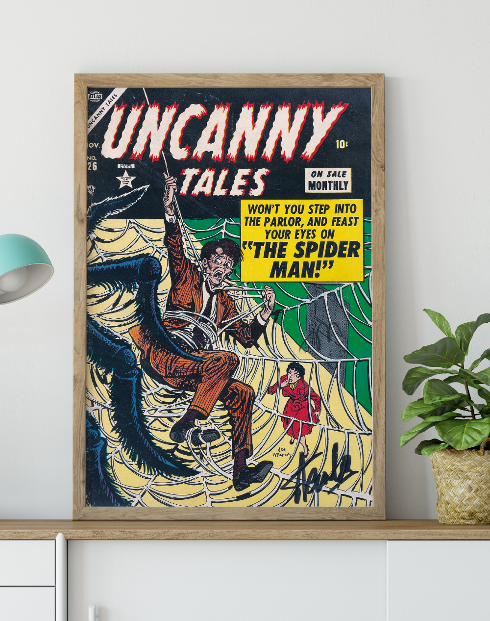 Spider Man Comic Book Covers Poster 1954