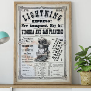 1876 Lightning Express Poster