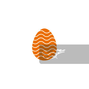 Easter egg wavy design in EPS Format